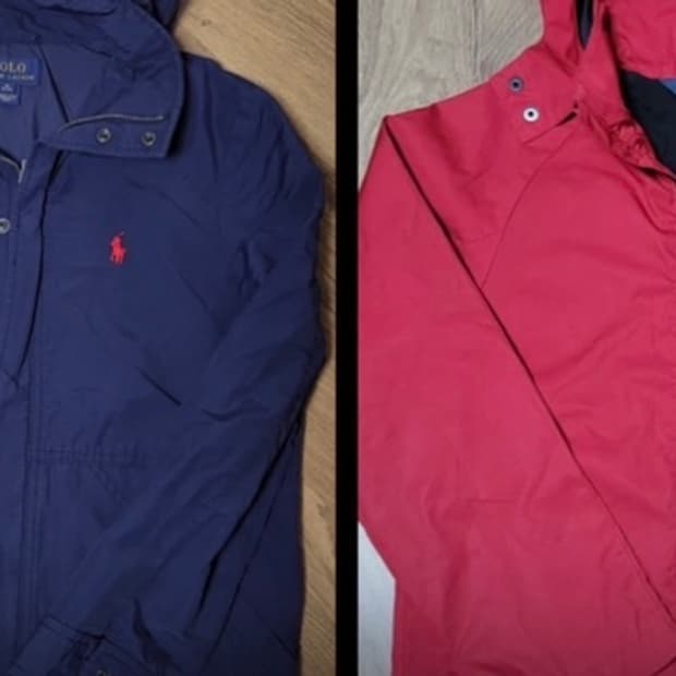 정품 폴로랄프로렌 블루종 M (블루/레드) 2벌 일괄판매