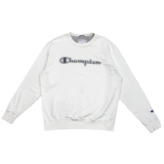 CHAMPION 시그니처 로고 프린팅 맨투맨 Men L