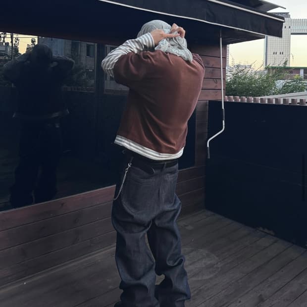 [1] 논노드 젠 로우 셀비지 데님 팬츠 인디고 팝니다