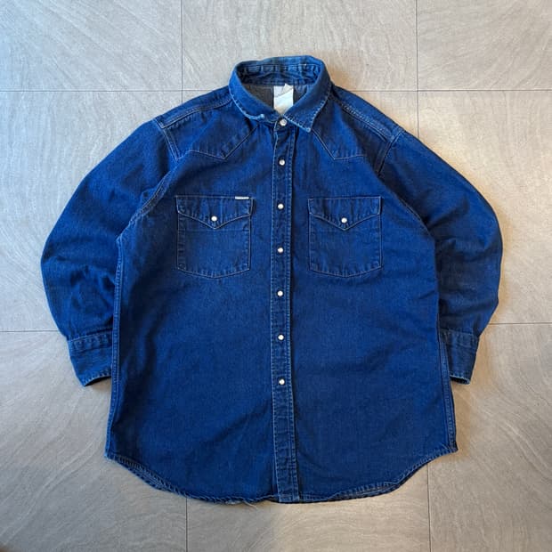 칼하트 오리지널 데님 웨스턴 긴팔 셔츠 