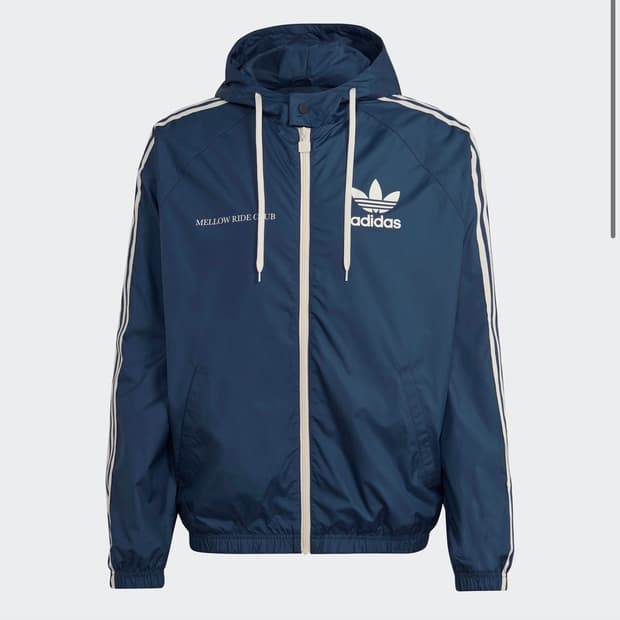 아디다스 멜로우 라이드 클럽 윈드브레이커 바람막이 네이비