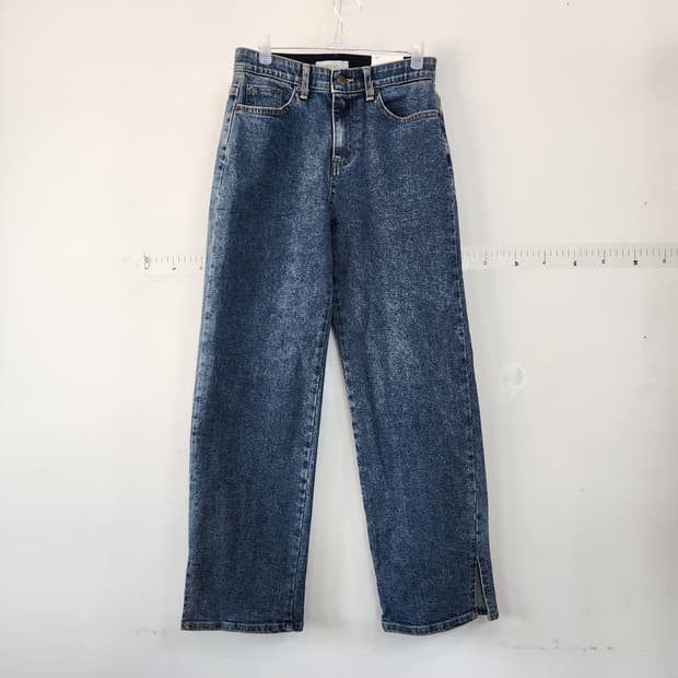 바닐라 J 워싱 데님 일자 팬츠