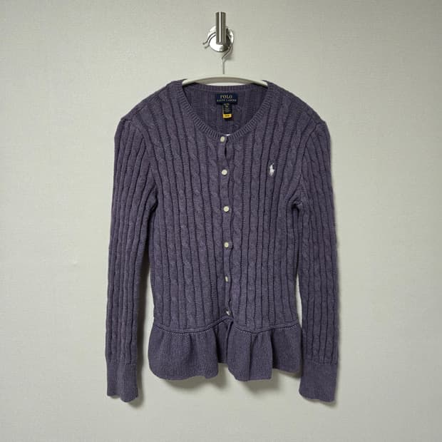 폴로랄프로렌 퍼플 가디건 / 여성 가디건/ 여자 가디건 