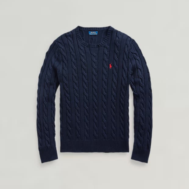 폴로 케이블 니트 L(매장QR정품)