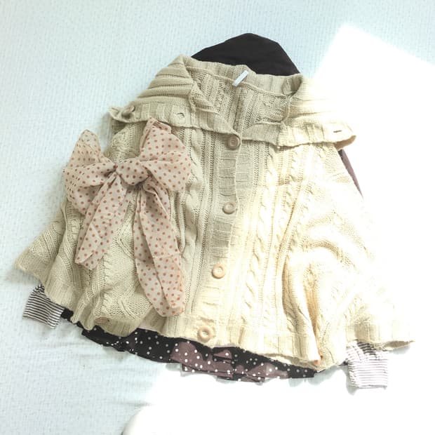 JPN/ 케이프 사와코케이프 케이블케이프 모리룩케이프 모리걸케이프