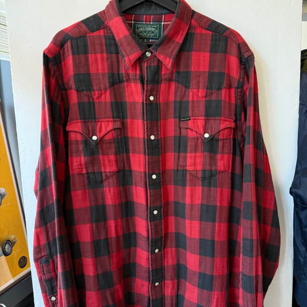 Polo Country 버팔로 체크 웨스턴 셔츠 XL