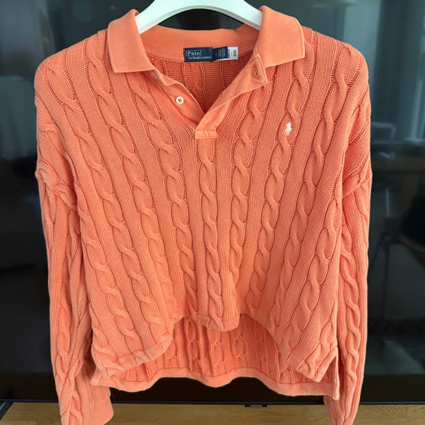 랄프로렌 여성 워싱 니트입니다.