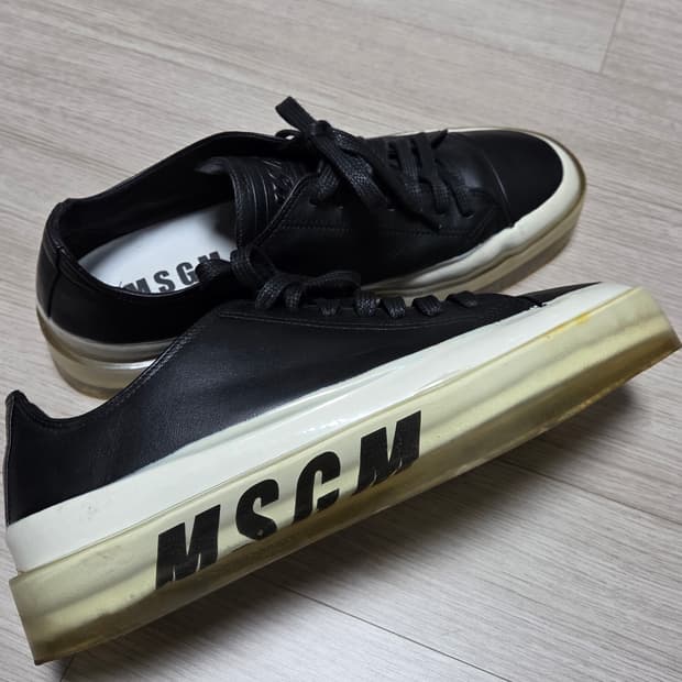 MSGM 클리어솔 스니커즈 42