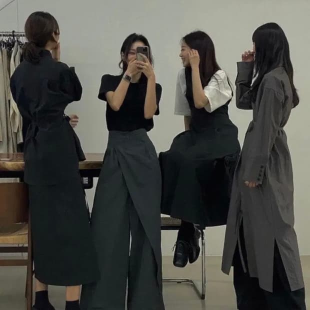 트리밍버드 오블리크 랩팬츠 차콜 M Oblique Wrap Pants