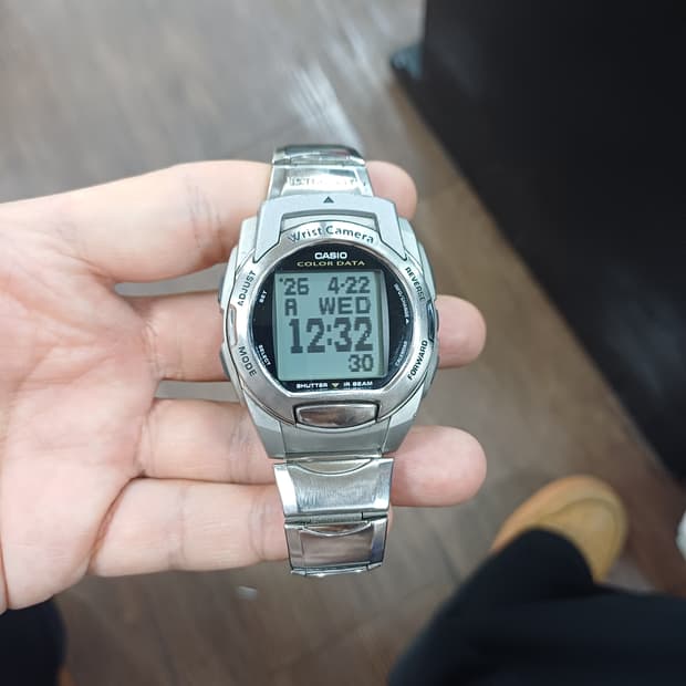 카시오 빈티지 카메라 시계 