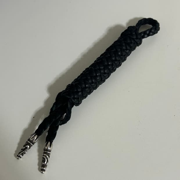 Chrome Hearts Leather Braid Scroll