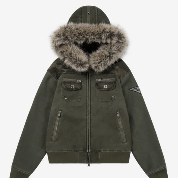 아캄 퍼 카모자켓 2사이즈