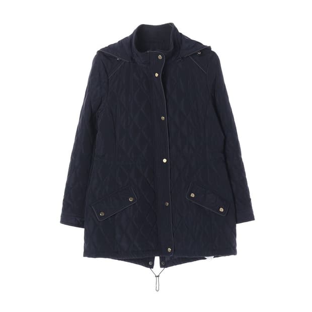 로렌 랄프로렌 네이비 다이아 퀼팅 후드 자켓