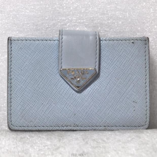 프라다/남녀공용사피아노카드지갑(정품)