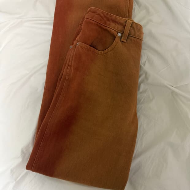 Eckhaus Latta 블리치 데님팬츠