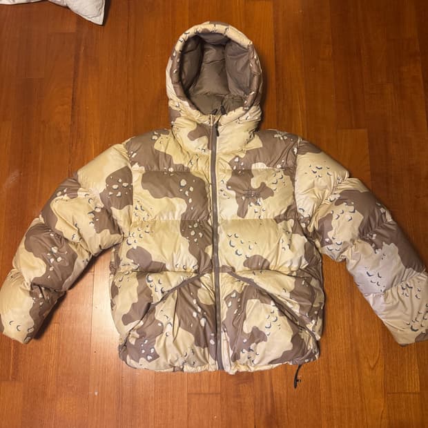 스투시 립스탑 다운 패딩 자켓