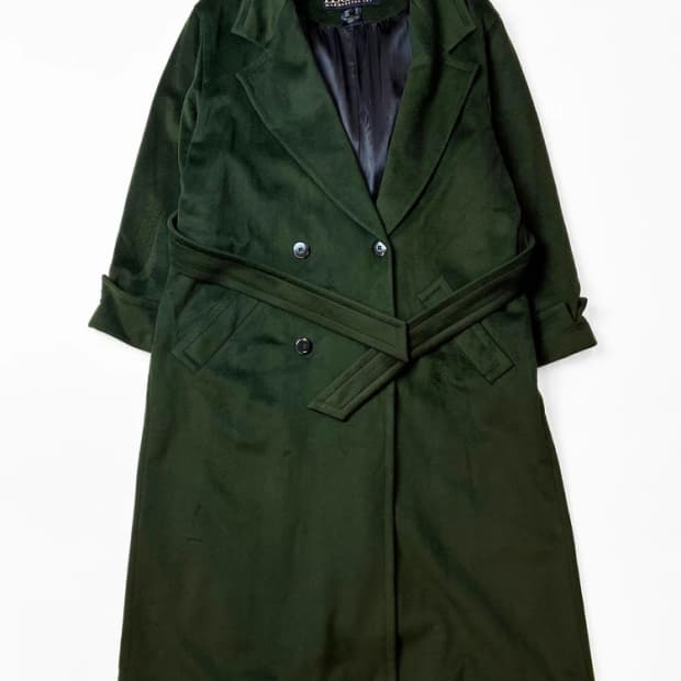 에스까다 00s 100% 캐시미어 더블 롱 코트 PN5444