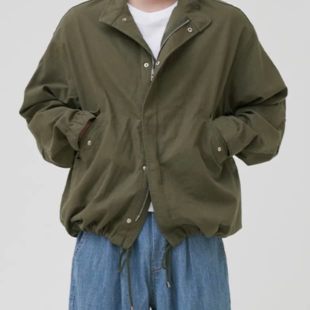 TOFFEE 스트링 야상 자켓 (KHAKI)