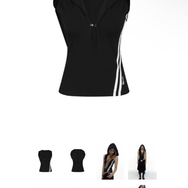 카시코) Track Hood Vest BK M