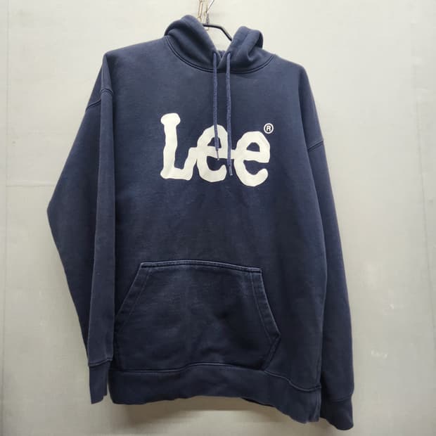 Lee 빅로고 프린팅 후드티 L(XL)