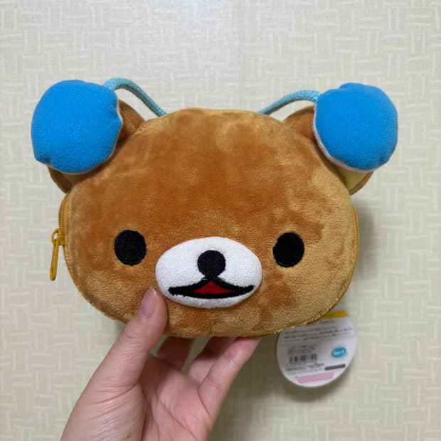 고전 산엑스 헤드셋 리락쿠마 파우치 인형