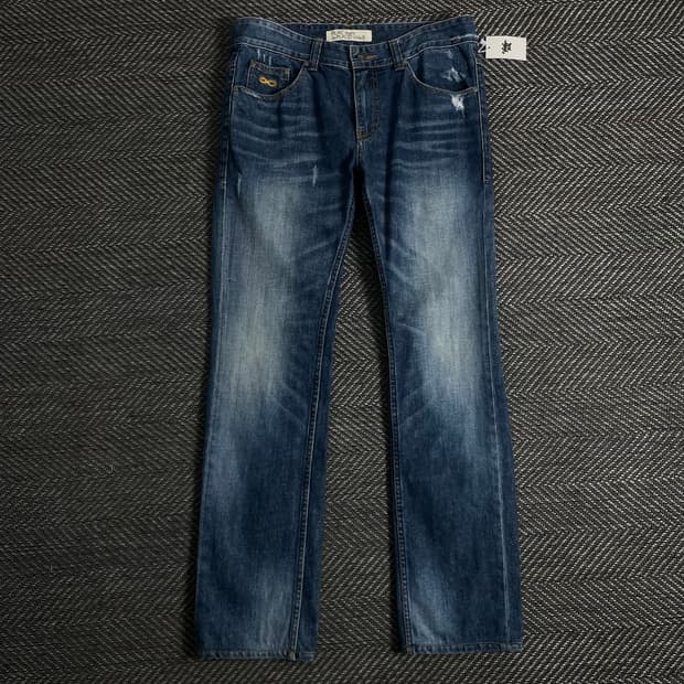 플랙진 워싱 레귤러 팬츠o 3142