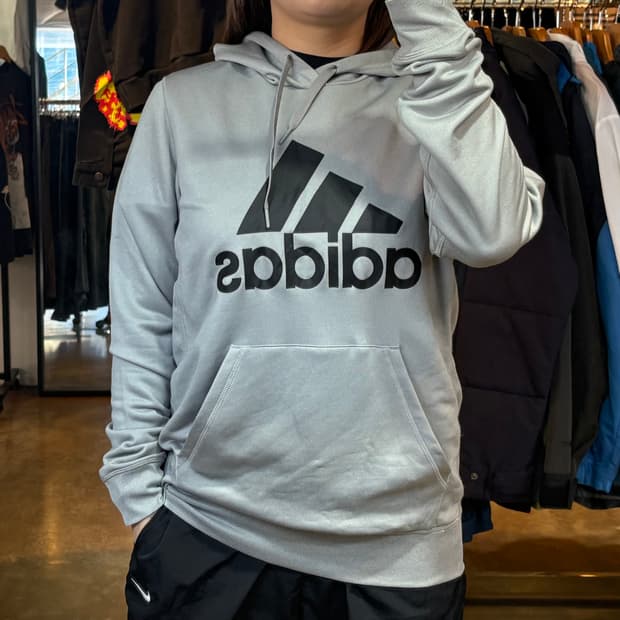 아디다스 빅로고 후드