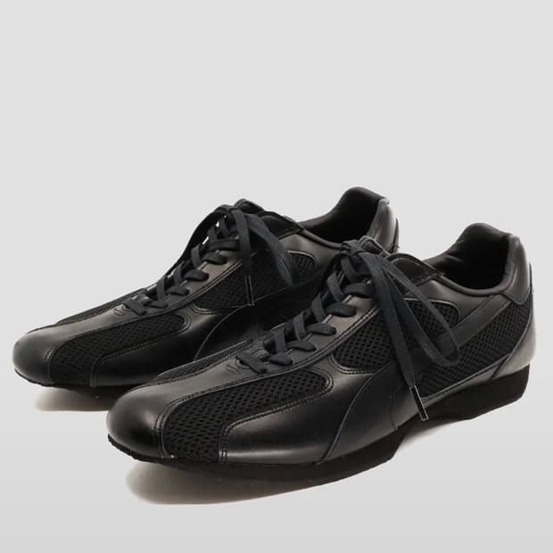 야세 스파이더 레더 스니커즈 블랙 240