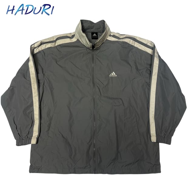 아디다스 00s 퍼포먼스로고 그레이바람막이 110