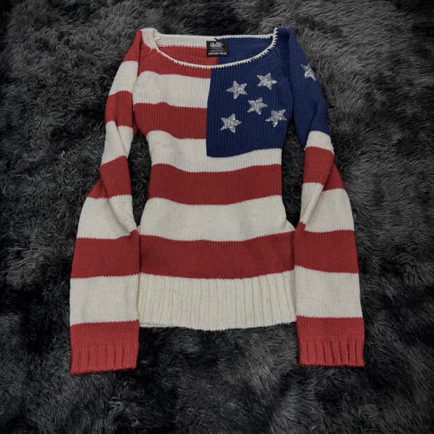 Glad News 성조기 니트