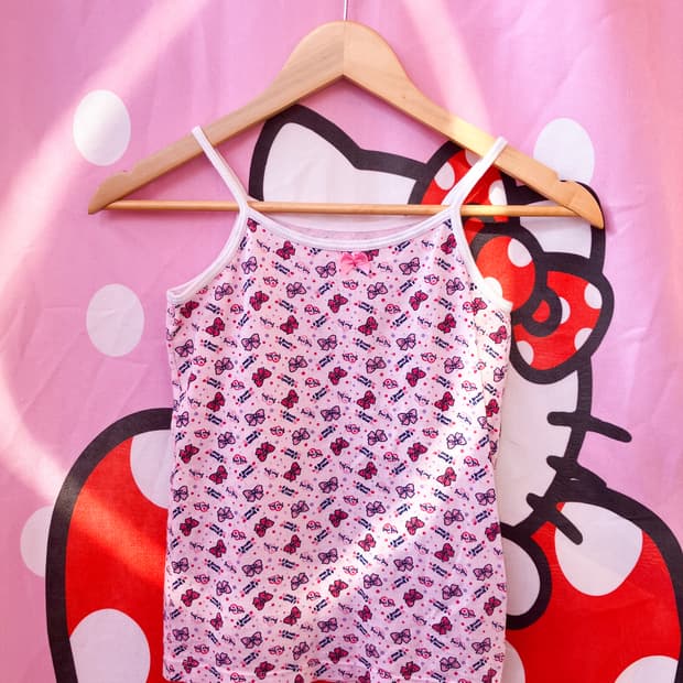 jpn 하트 리본 슬리브리스