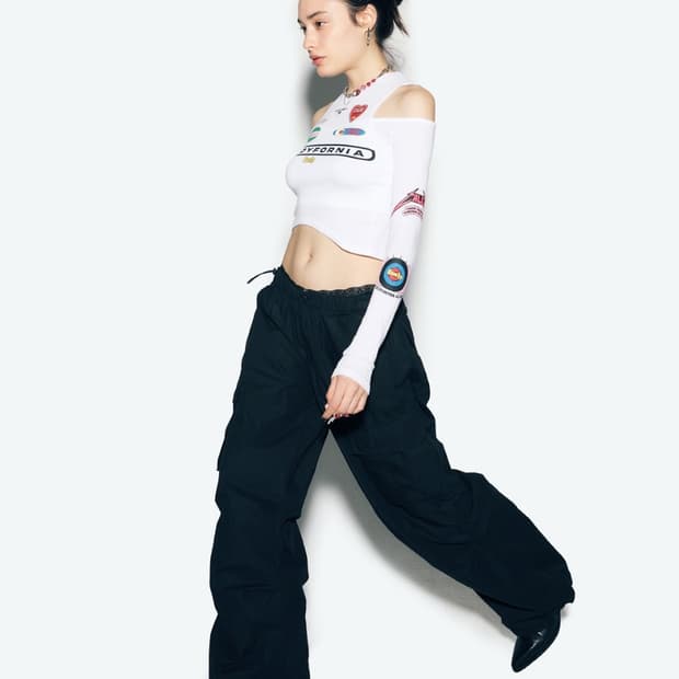 애즈이프캘리 파라슈트 카고 팬츠 블랙 parachute cargo