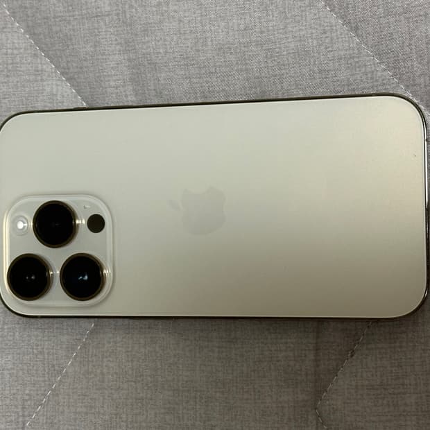아이폰14pro 128 골드(배터리90)