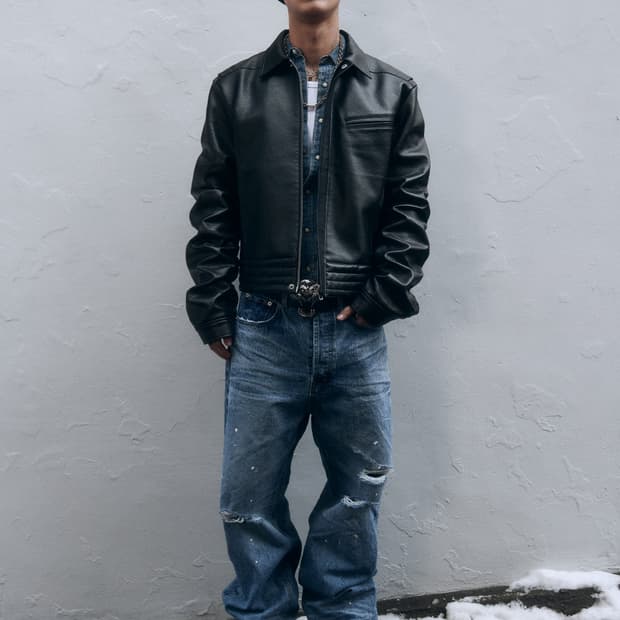 파프롬왓 퍼커링 레더자켓 2사이즈