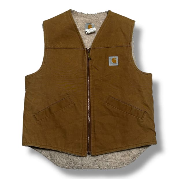 Carhartt V03 덕캔버스 쉐르파 베스트