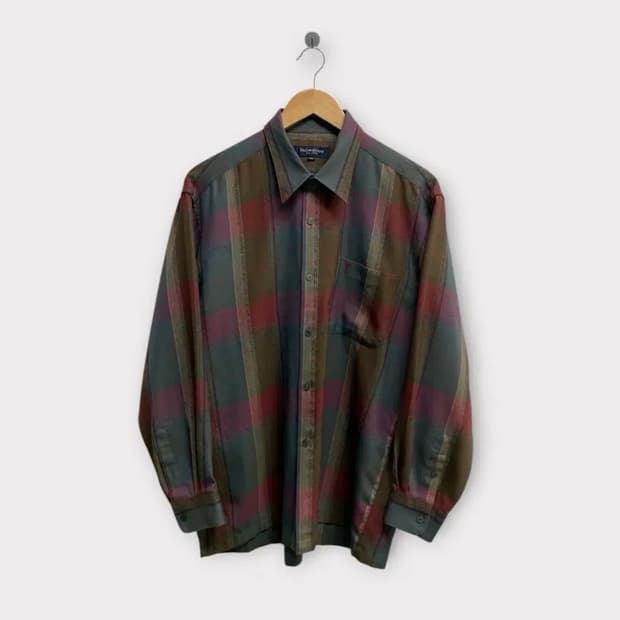 입생로랑 YSL 체크 셔츠 L