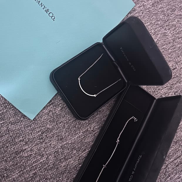 티파니앤코 스마일 목걸이, 팔찌 세트/ 레플리카