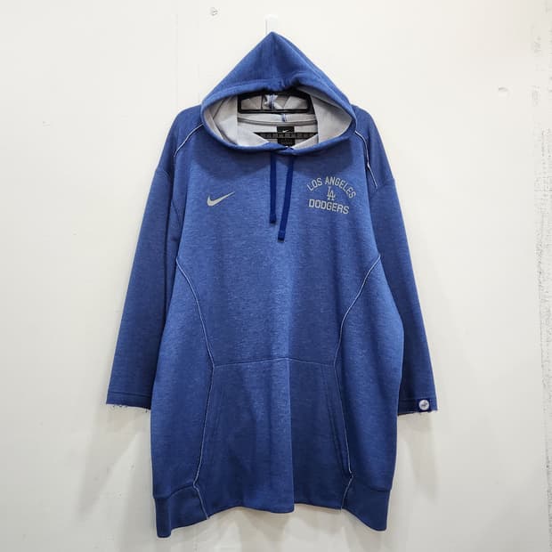 [L] 나이키 드라이핏 LA다저스 후드 칠부티 맨투맨 남성 L