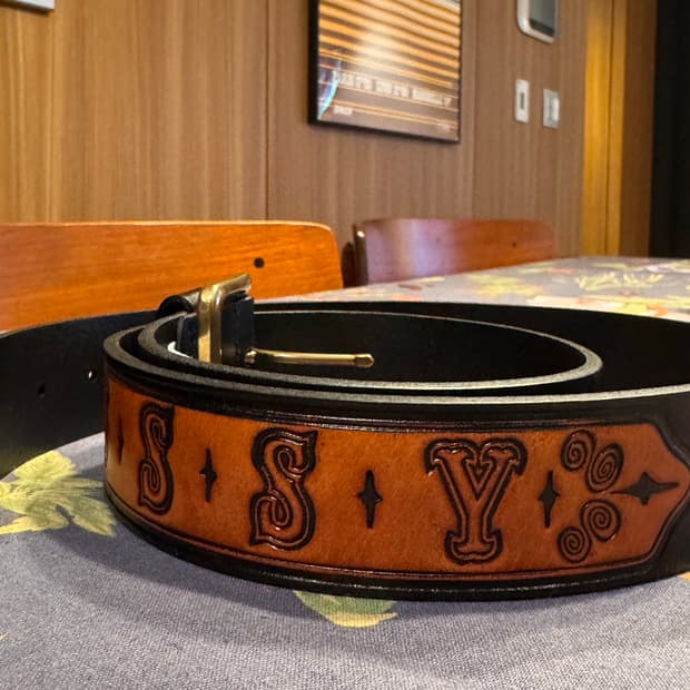 스투시 X 리바이스 벨트 L-XL 