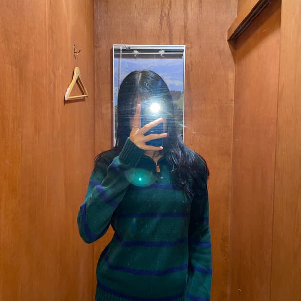 (L) POLO 폴로 랄프로렌 반집업 니트