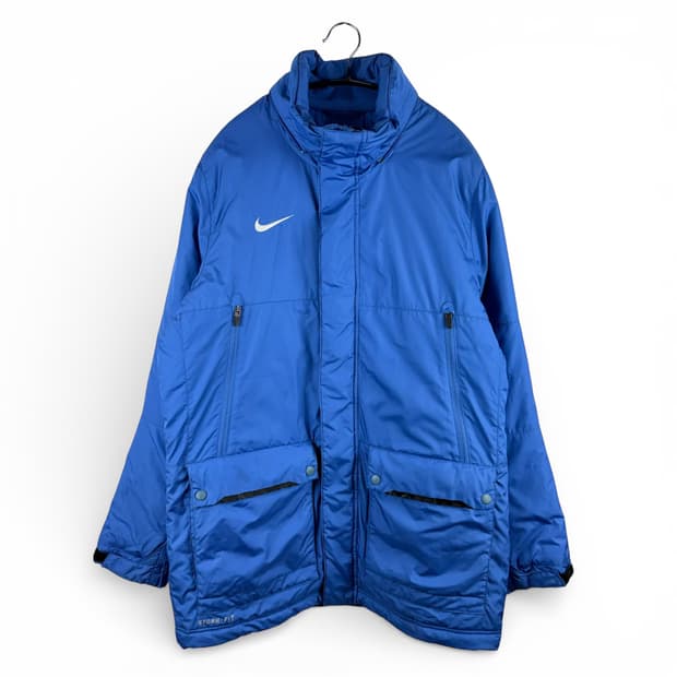 (L) 나이키 스톰핏 벤치코트 블루