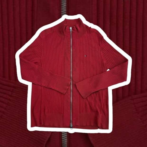 타미힐피거 니트집업