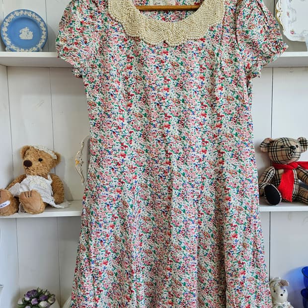 진주카라 플라워 원피스