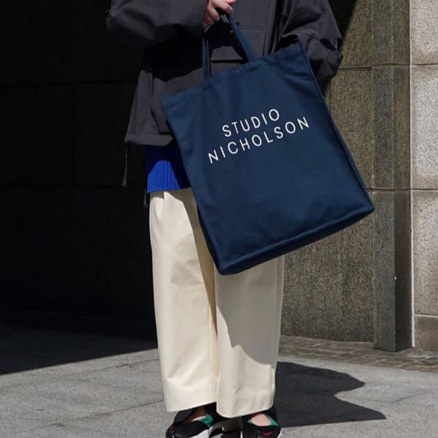 스튜디오 니콜슨 캔버스백 라지 사이즈