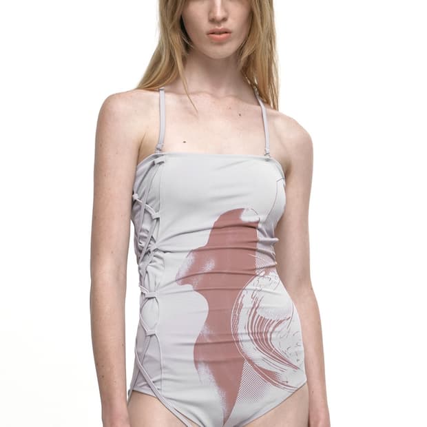 COSMIC SWIM SUIT LIGHT GRAY