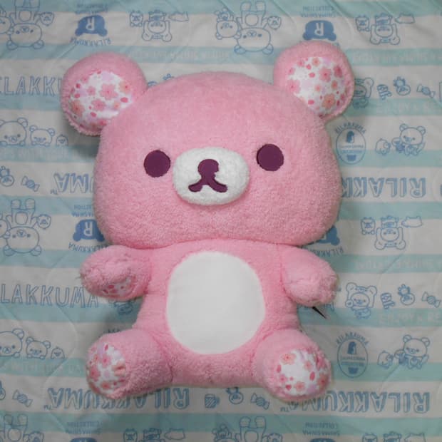 미품🌸 리락쿠마 벚꽃 XL 프리미엄 인형 정품