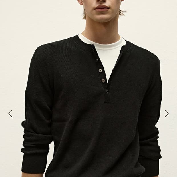 세비지 헨리넥 니트 (XL)