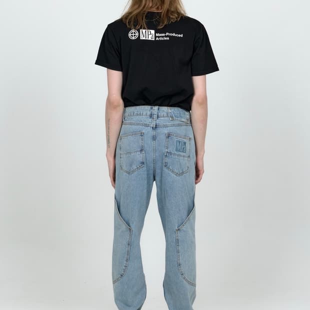 MPa CALF POCKET PANTS (STEEL BLUE)