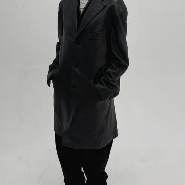 Vintage Leather chester filed coat