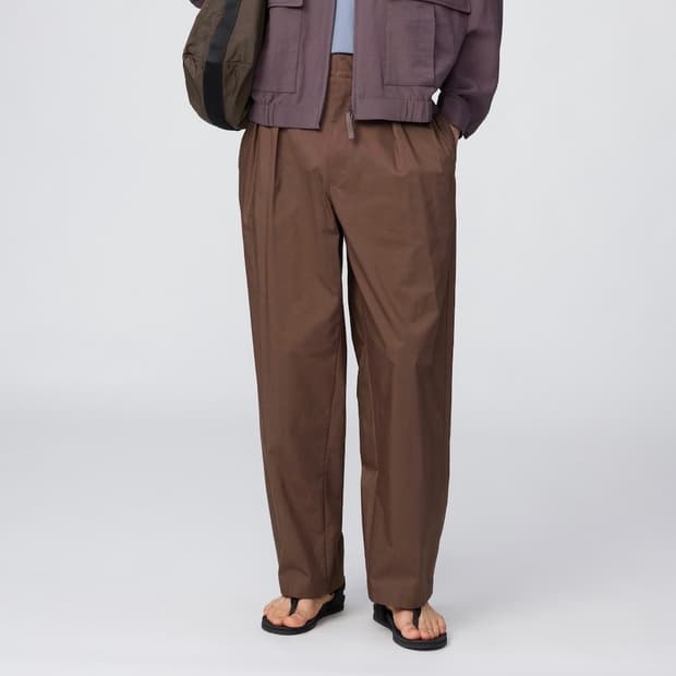 [76] 유니클로 u 턱와이드 팬츠 Brown